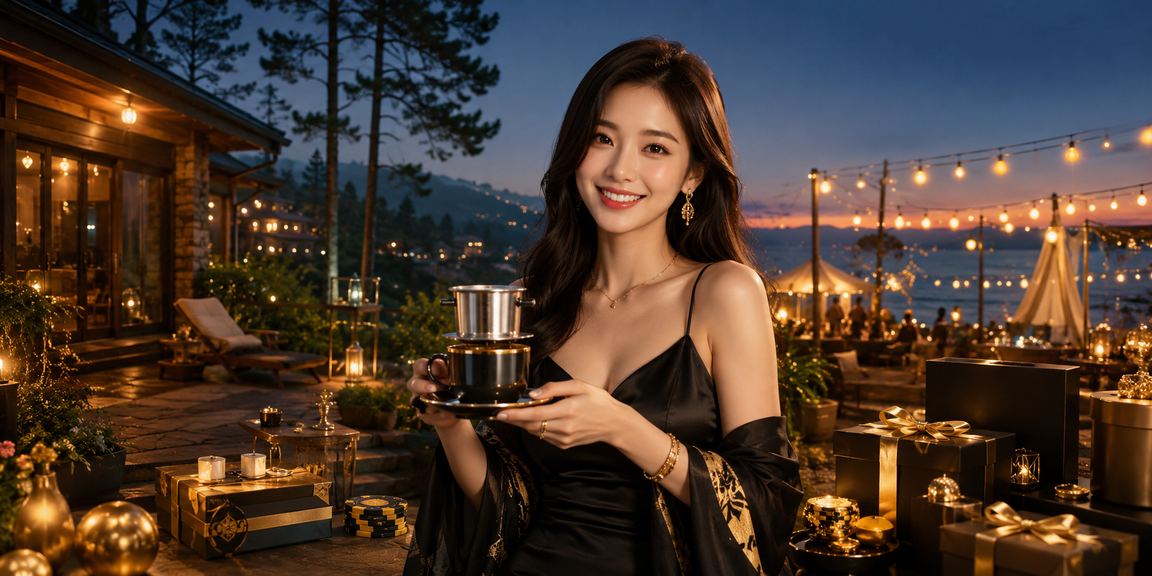 Người dùng Việt Nam trải nghiệm cá cược trực tuyến tại Đà Lạt với ly cà phê bên cạnh
